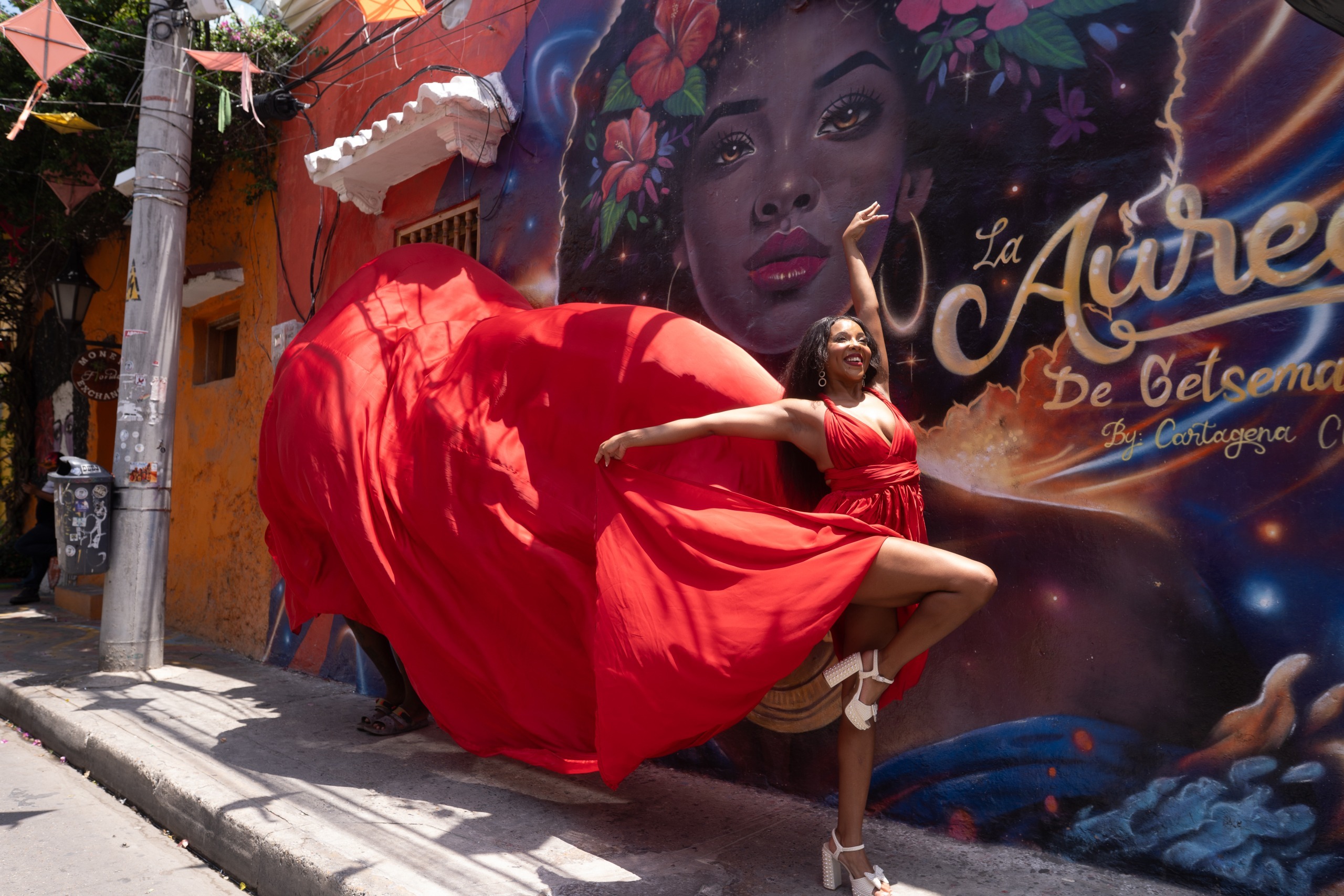 Flying Dress Cartagena photo, Before
