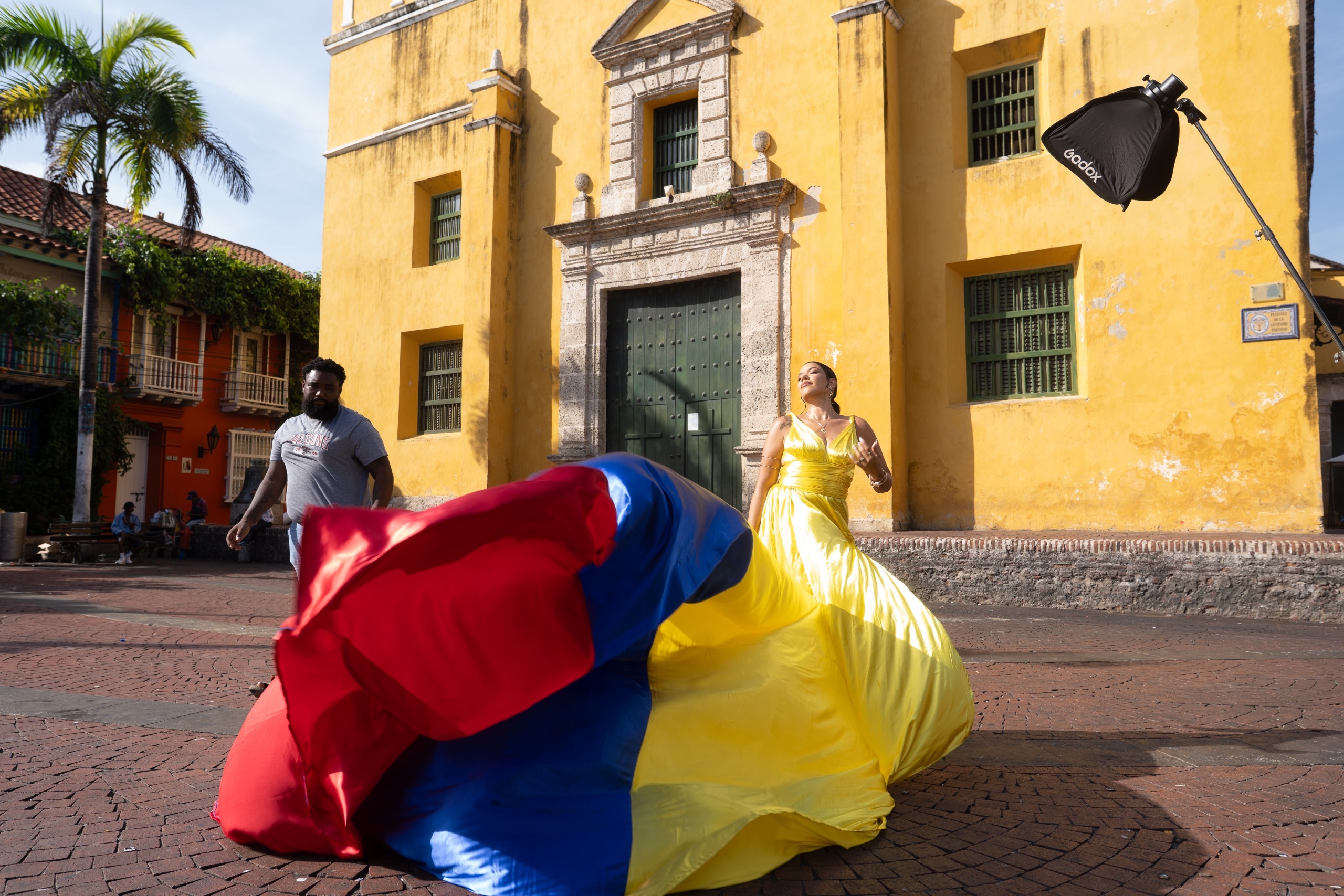Flying Dress Cartagena photo, Before