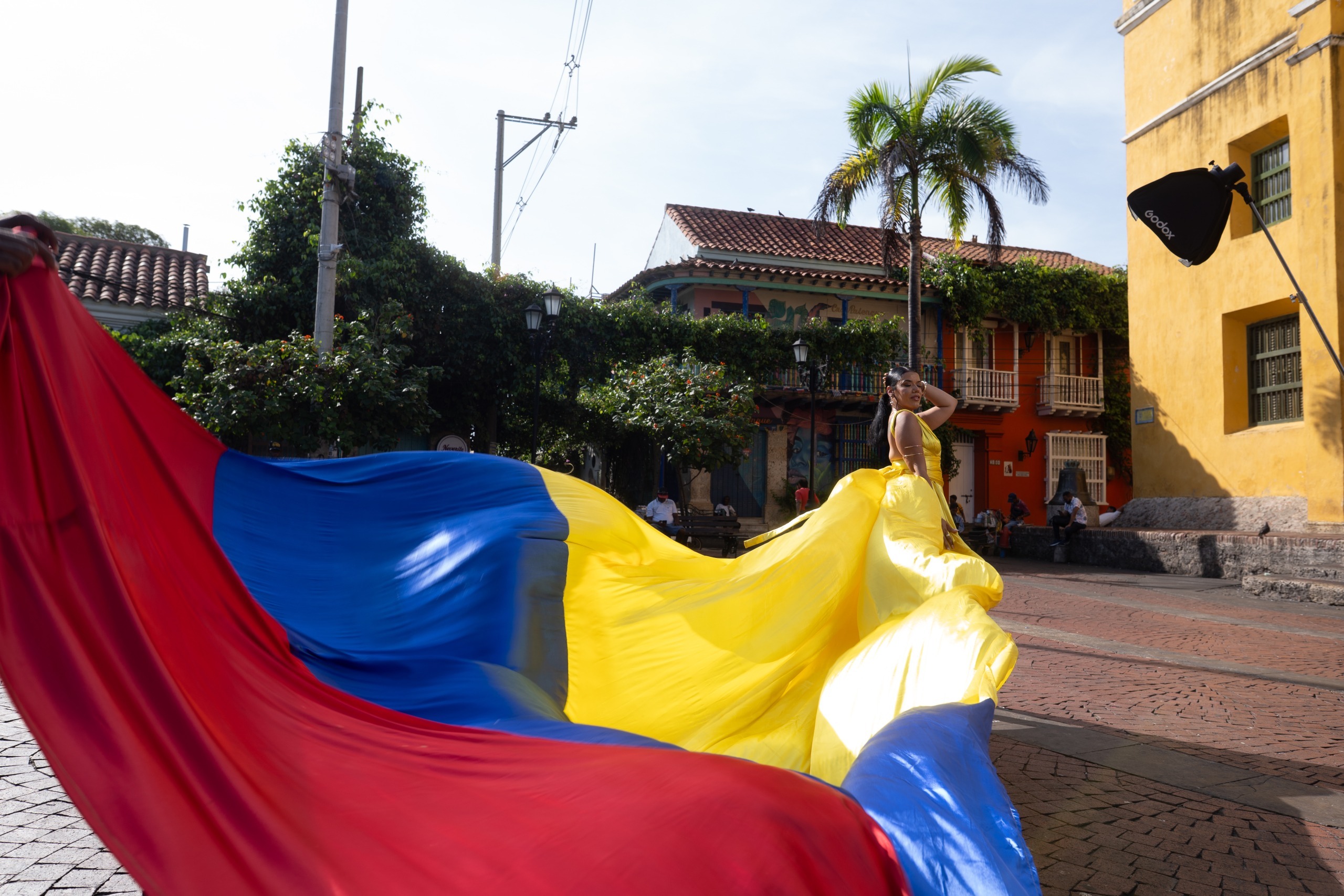 Flying Dress Cartagena photo, Before