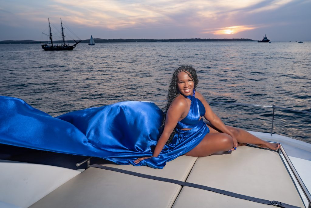 Kisha during her Flying Dress Cartagena photoshoot